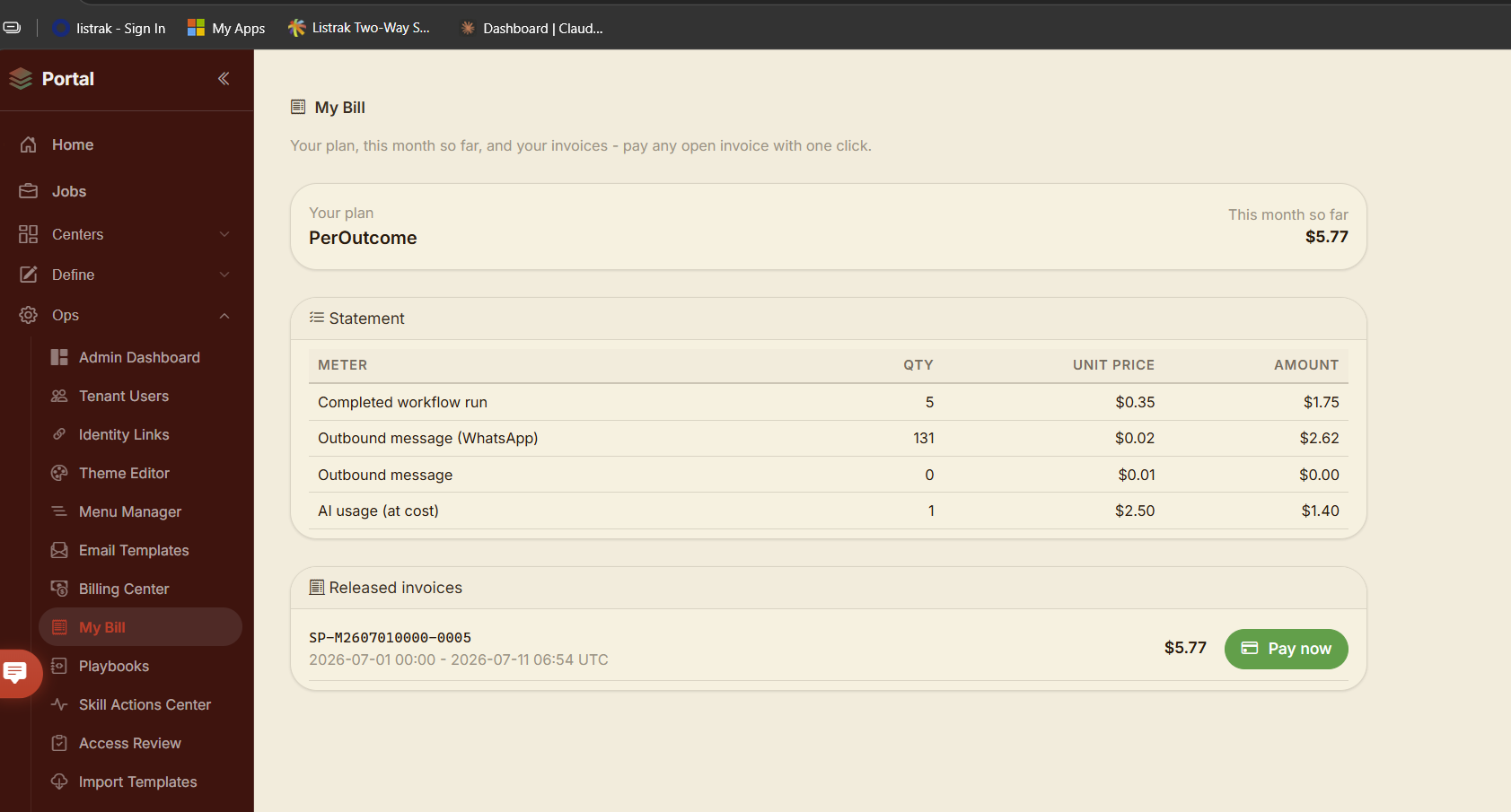 Billing & invoices
