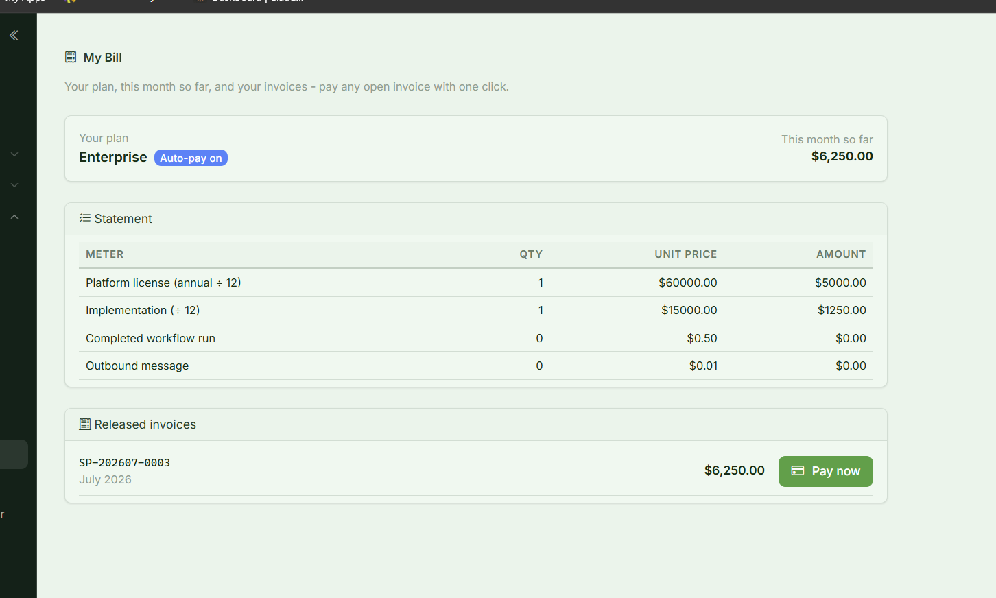 Billing & invoices