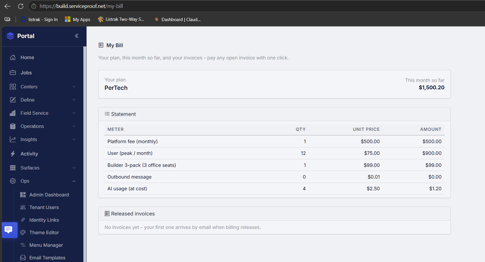 Billing & invoices