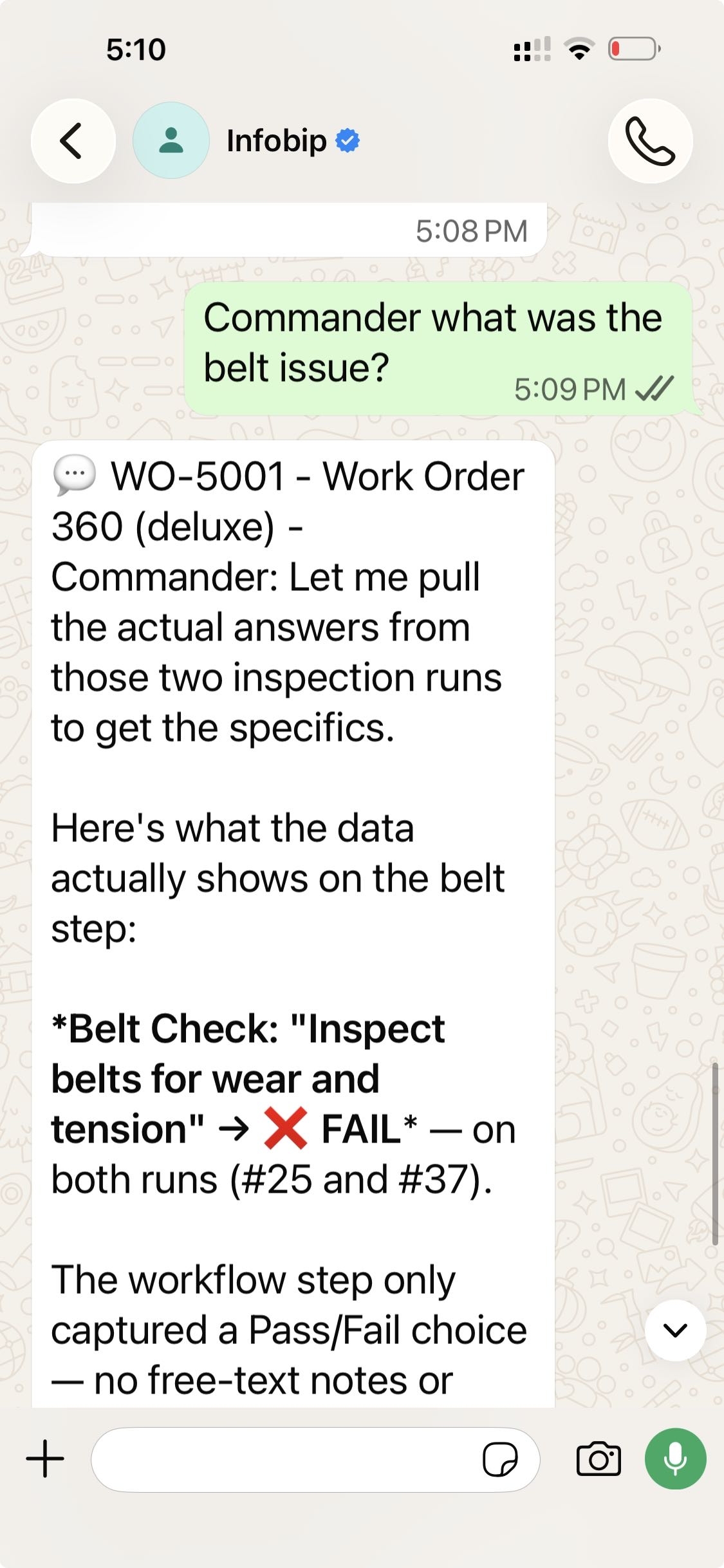 Conversations & the Commander