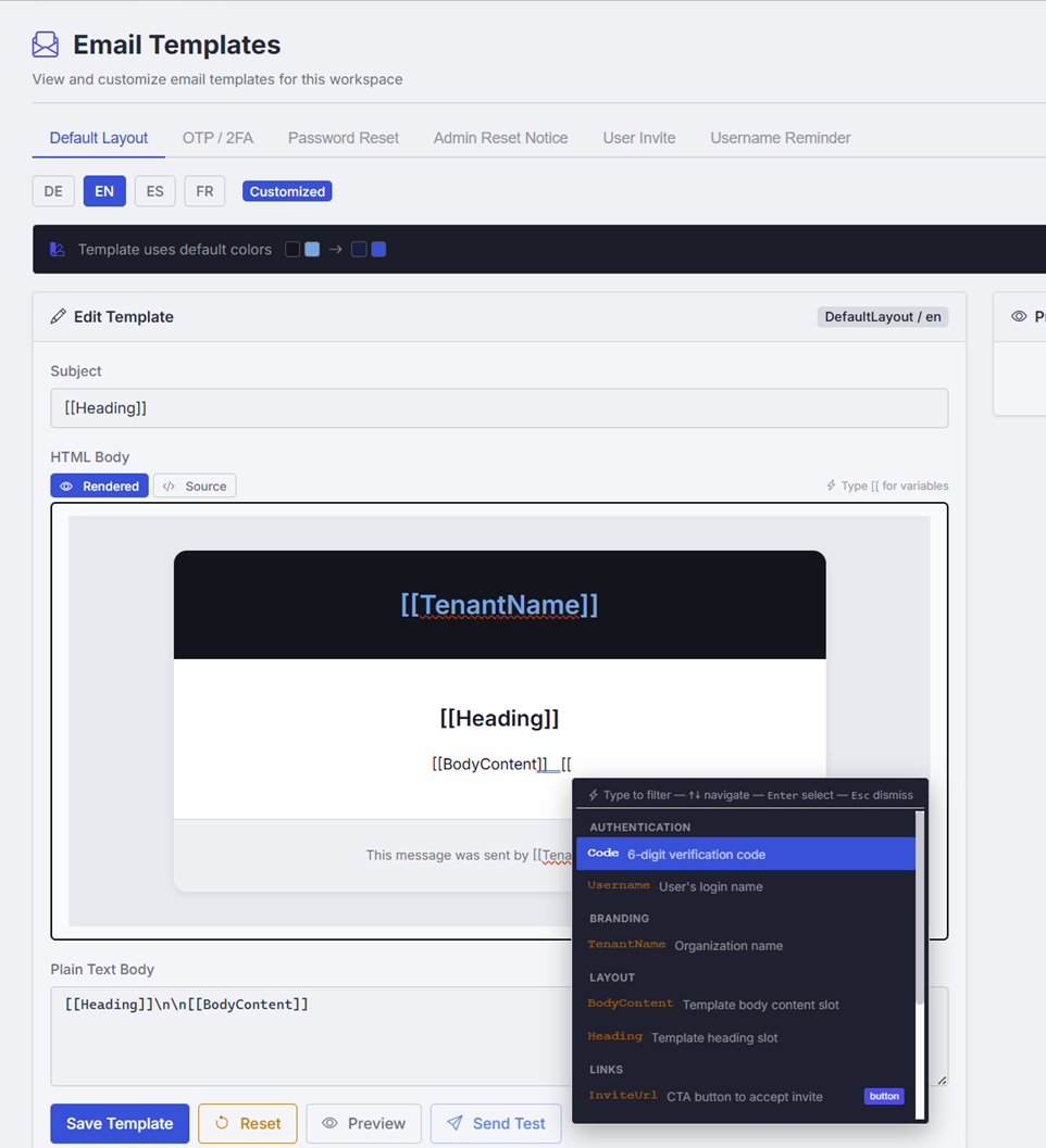 Email Templates