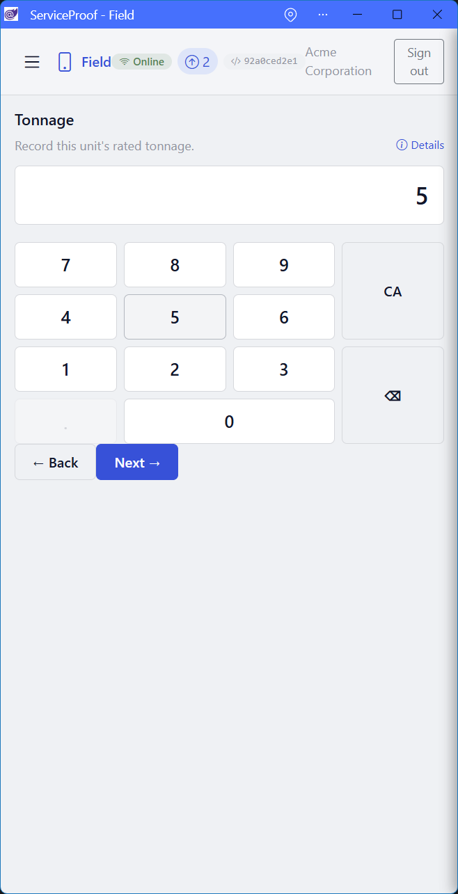 Field Workflow via Mobile App