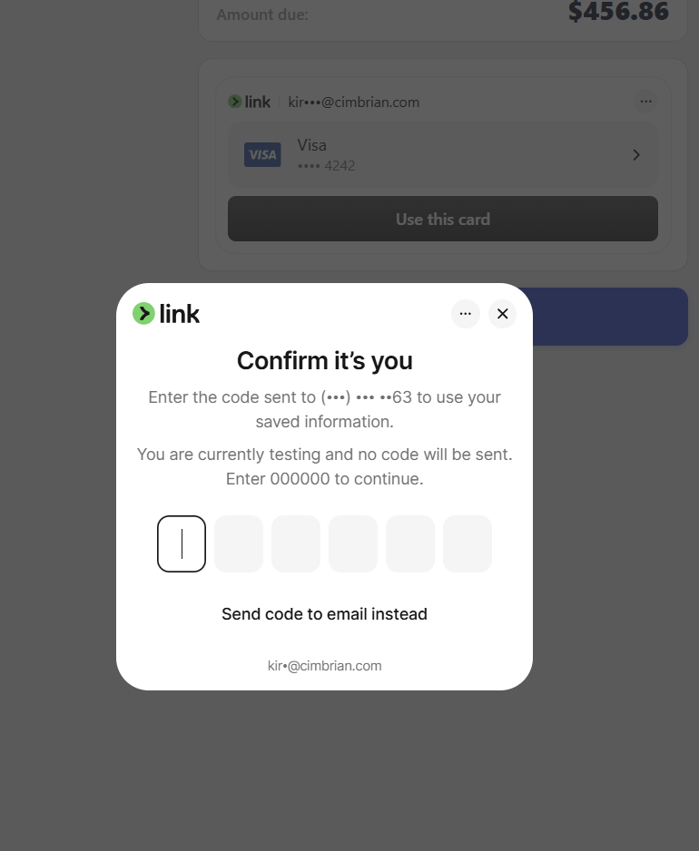 Payment over mobile for trades