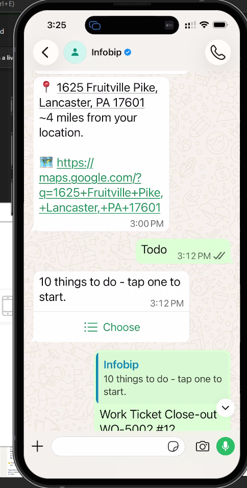 Real business over business messaging workflows