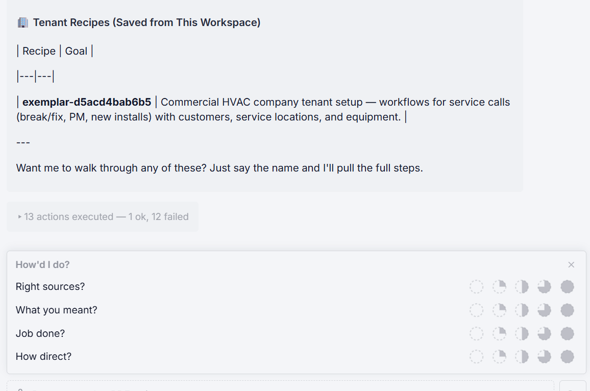 Tenant admin & copilots